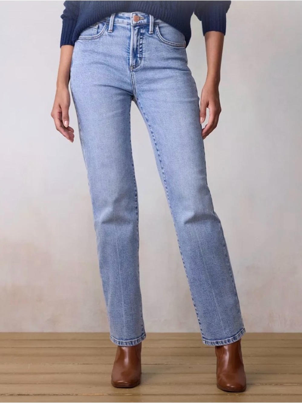 LC Lauren Conrad Light Wash Straight Leg Jeans